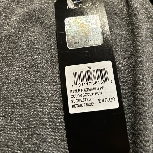 Philadelphia Eagles Activewear T-Shirt NFL Team Apparel Mens Sizes Gray Football - Picture 9 of 10